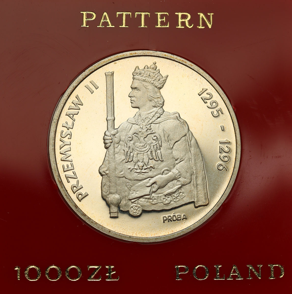 PRL. PRÓBA Srebro 1.000 złotych 1985 Przemysław II